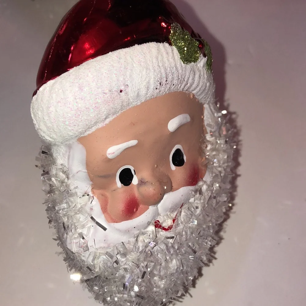Santa Ornaments Retro Santa Ornaments New but look old Santa Claus Ornaments